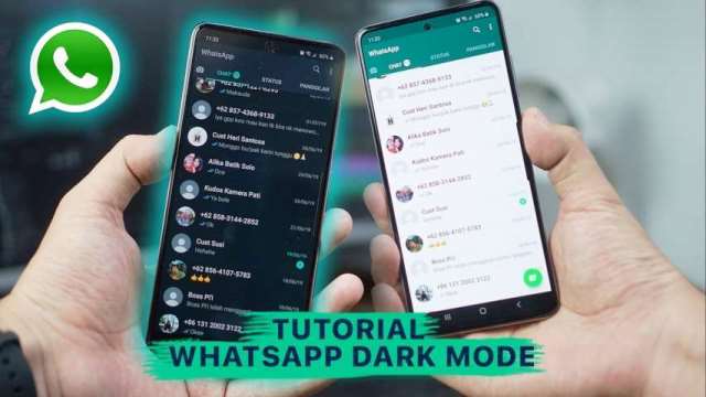 Cara WhatsApp Dark Mode