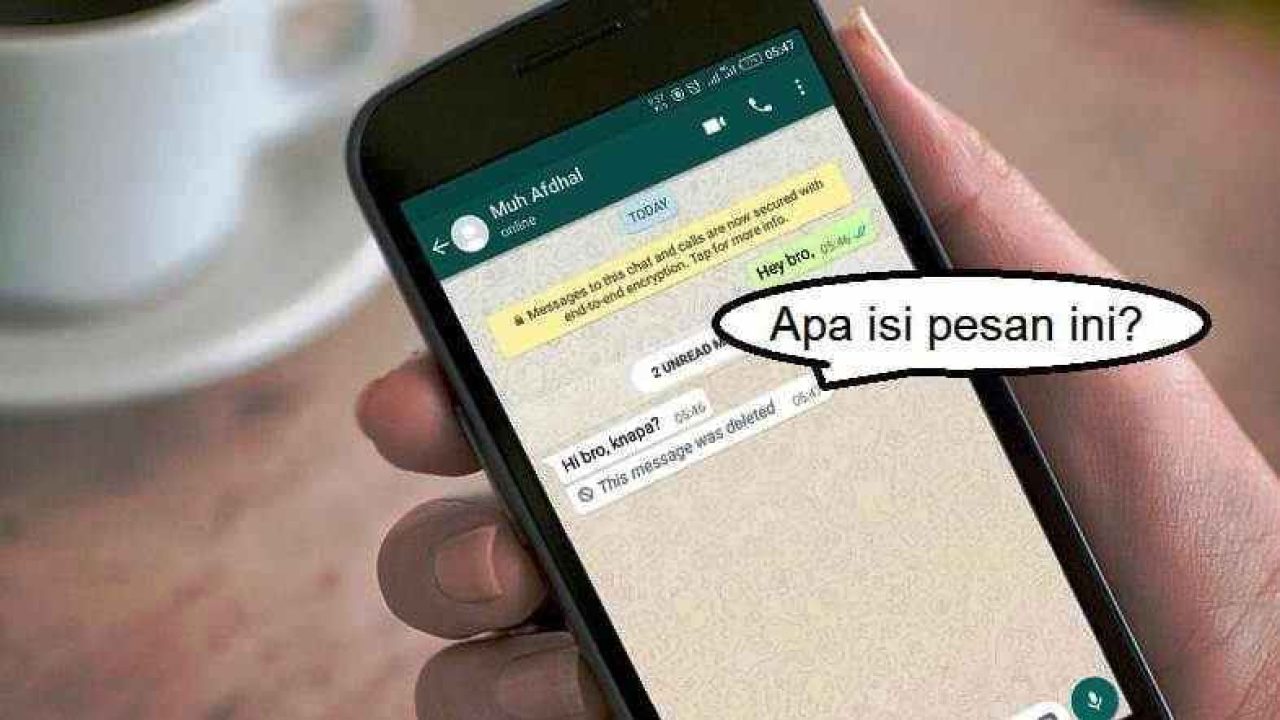 Cara Melihat Pesan WhatsApp yang Dihapus dengan 3 Metode Mudah