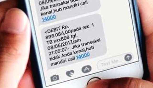 Cara SMS Banking Mandiri
