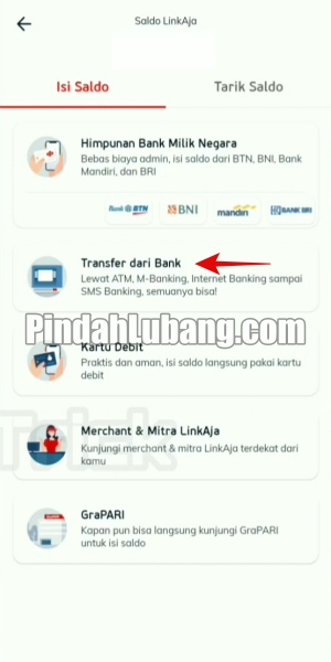 Cara Top Up LinkAja via ATM BCA
