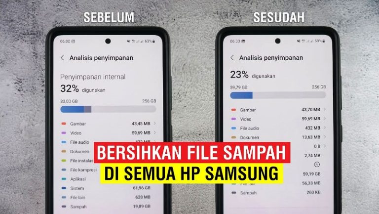 Cara Hapus Sampah di HP Samsung Semua Tipe (Paling Mudah)