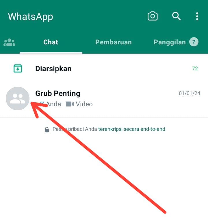 cara kunci chat WhatsApp